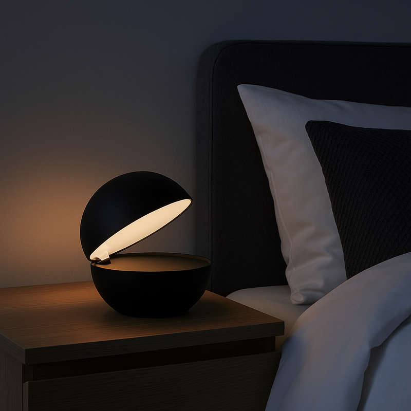 Rechargeable & Dimmable LED Table Lamp â Signal Black