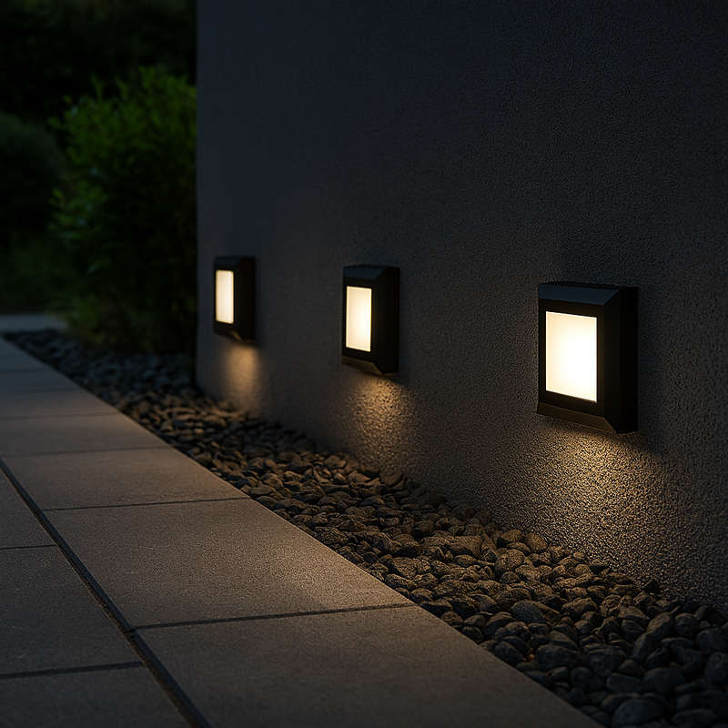 Black LED Footlight - IP65 Outdoor