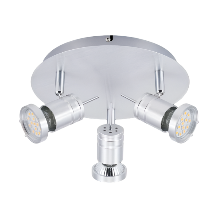 Brushed Aluminum Indoor Adjustable Spot Lights