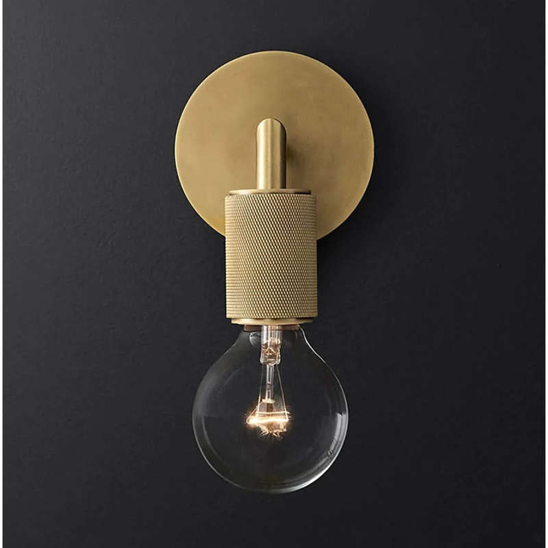 Trend Plain Wall Light - Gold