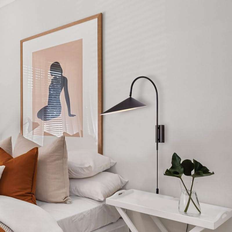 Arum Black Corded Wall Light (Spazio)