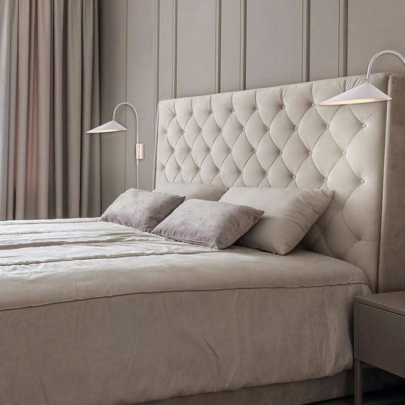 Arum White Corded Wall Light (Spazio)