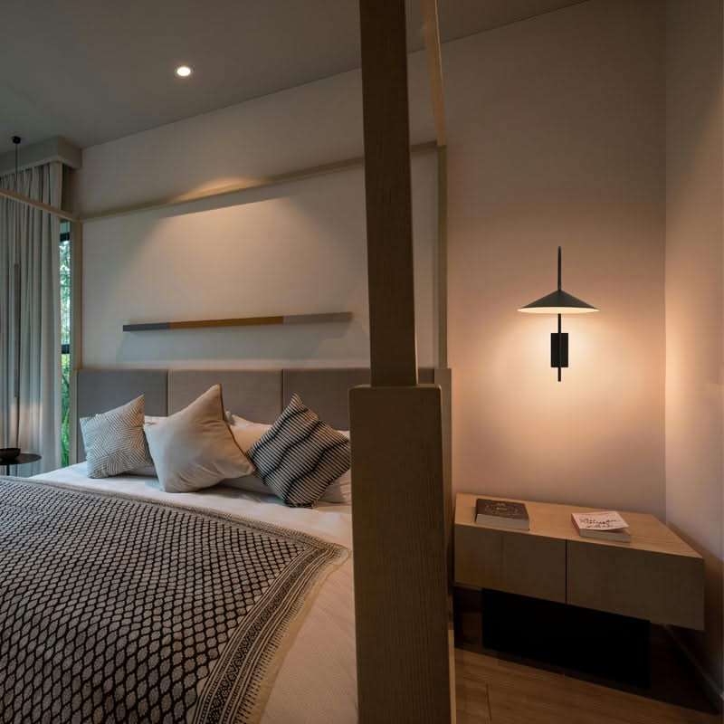 Arum Black Corded Wall Light (Spazio)