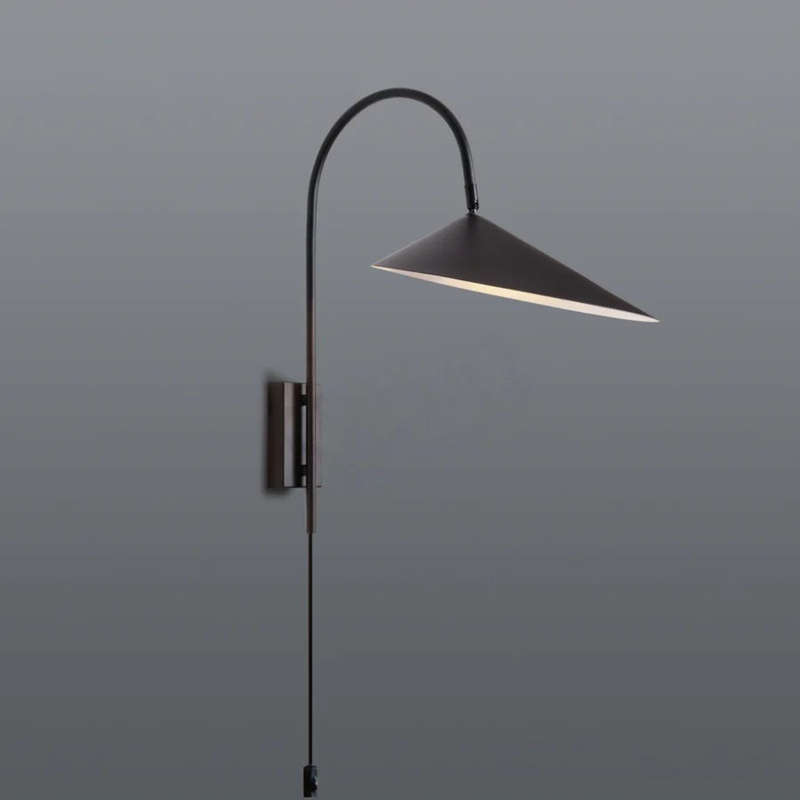 Arum Black Corded Wall Light (Spazio)