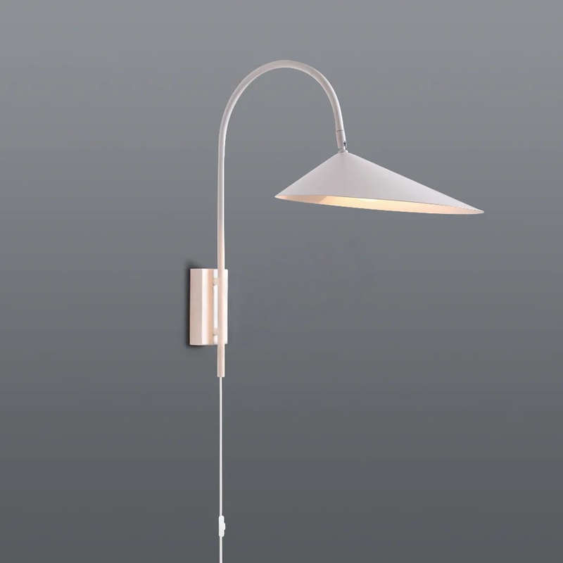 Arum White Corded Wall Light (Spazio)