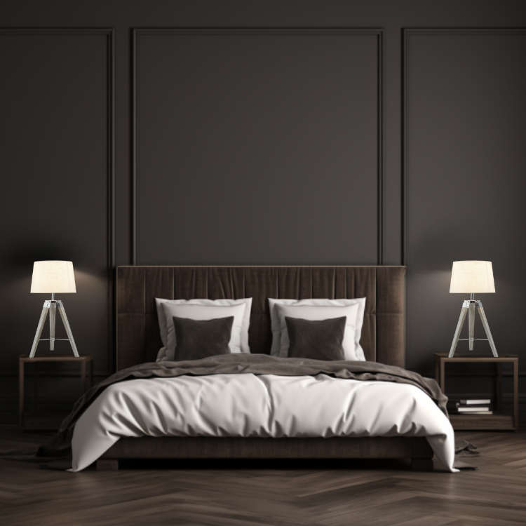 Arabella Wood & Chrome Table Lamp