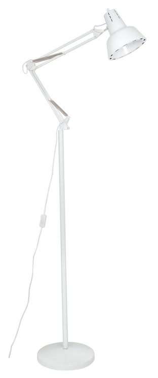 White Floor Lamp with Movable Arms