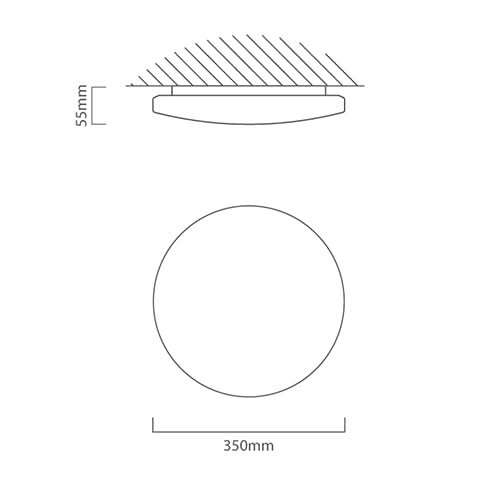 Slim Power LED Ceiling Light 24W