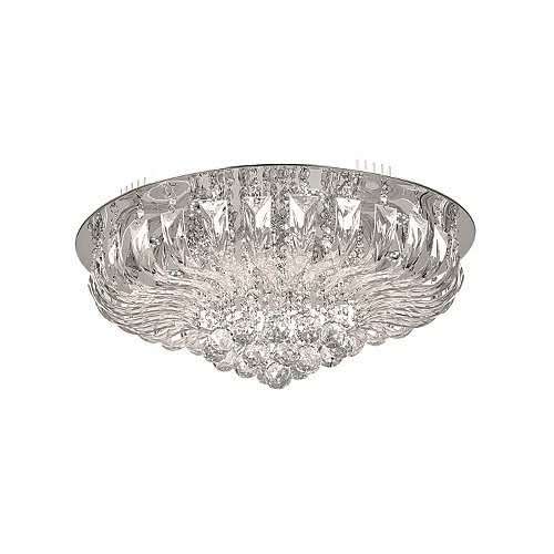 Chrome LED Ceiling Fitting with Crystals