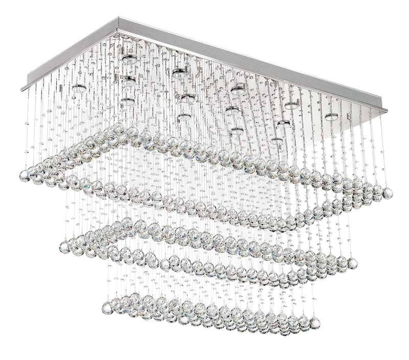 Cascade Crystal Ceiling Fitting