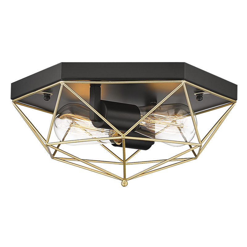Prism Black & Gold Ceiling Light