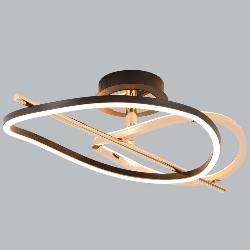 Wiley Gold & Black LED Ceiling Light