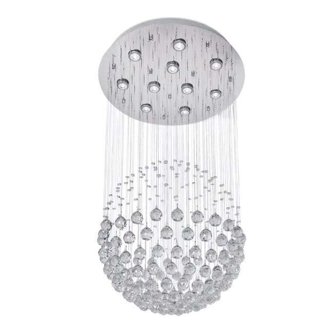 Sophie Drop Chome & Crystal Chandelier