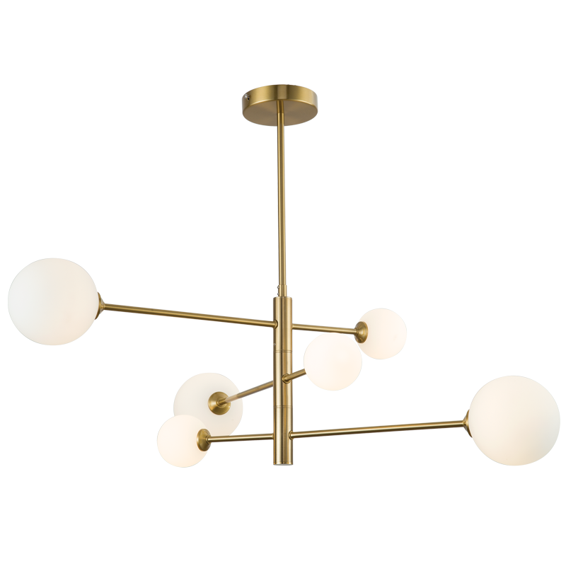 Leah 6 Light Gold Pendant