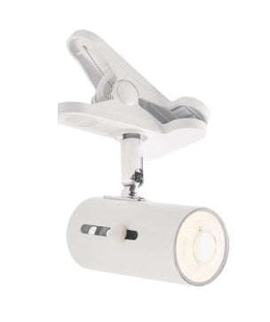 White Clip-On Spotlight LED Indoor Use