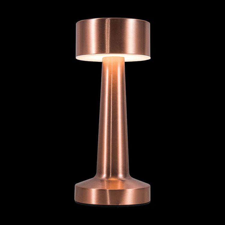Copper LED Table Lamp - Dimmable & Rechargeable