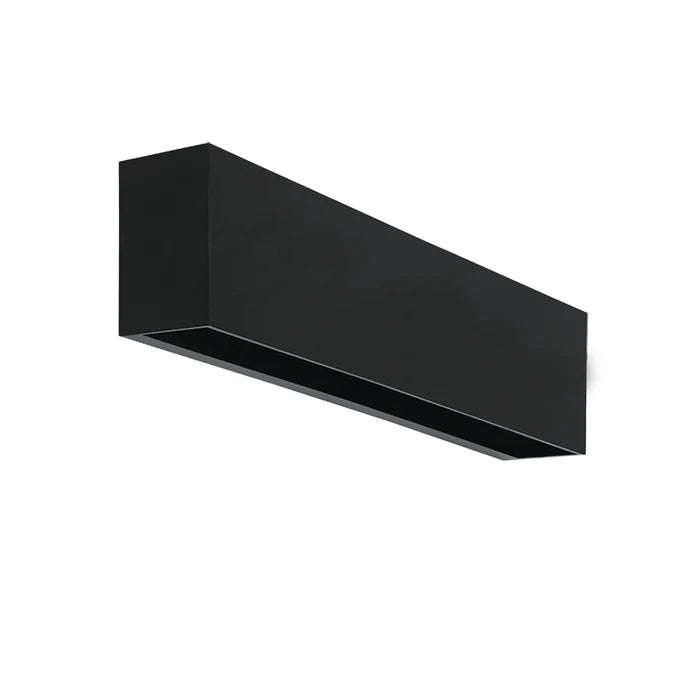 Capri Matt Black LED Wall Light - IP65 3000K