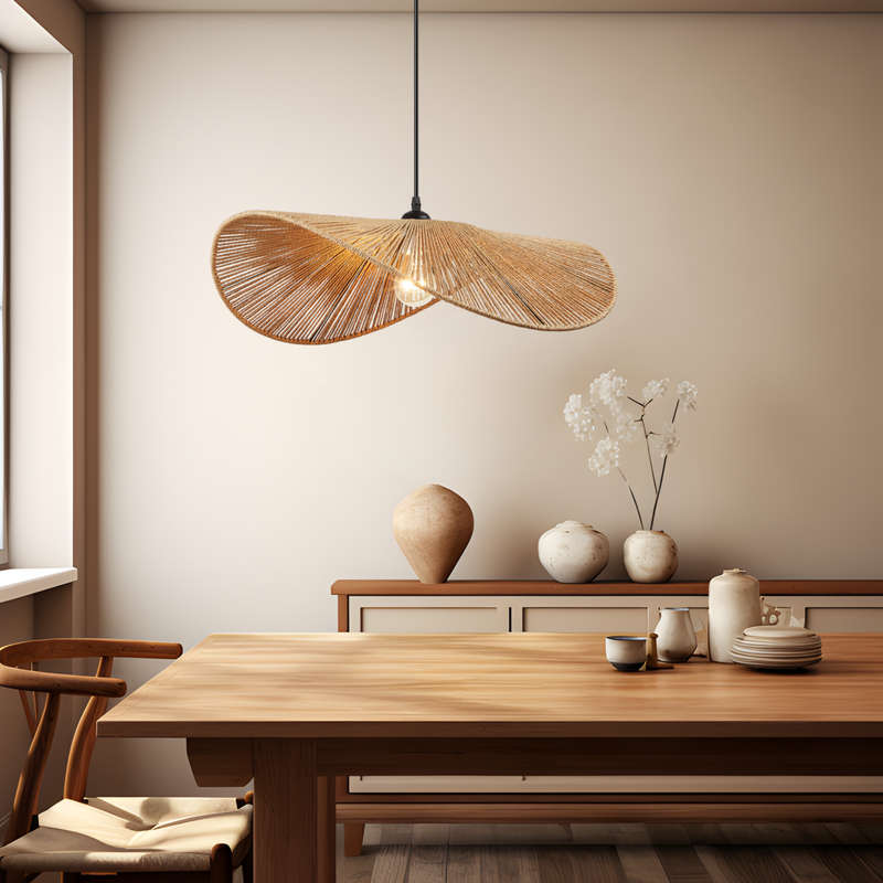 Aporia Natural Rattan Pendant
