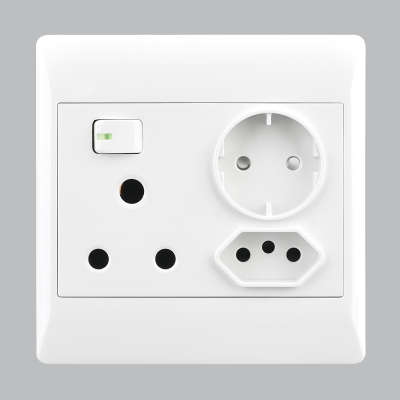 EPL White Socket - 16 Amp Socket + New RSA Socket + Schuko