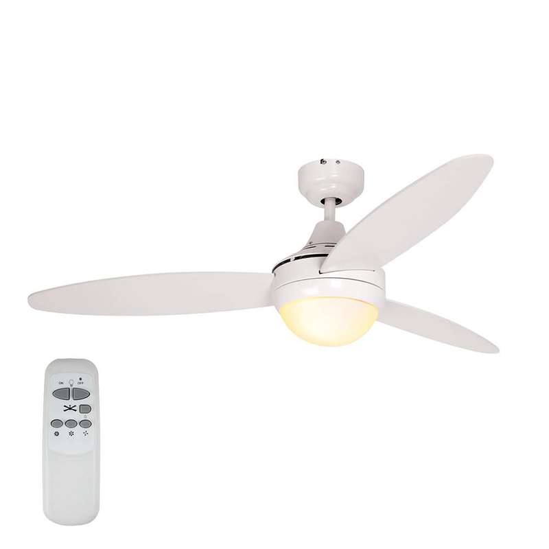 Swirl 3 Blade White Ceiling Fan