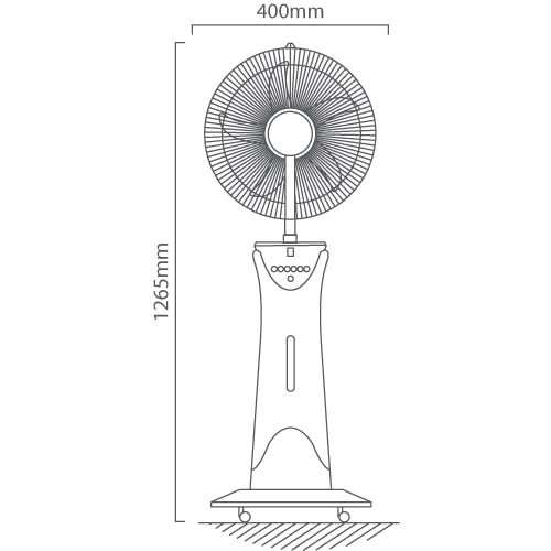 Rechargeable Fan - Mist Fan with Night Light