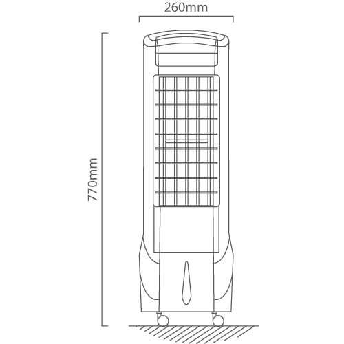 Rechargeable Fan - Mist Cooler with LED Night Light