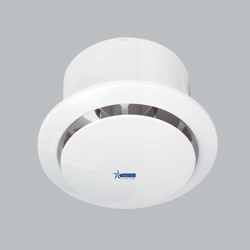 Bathroom Compact Extractor Fan White Corrosion-Resistant