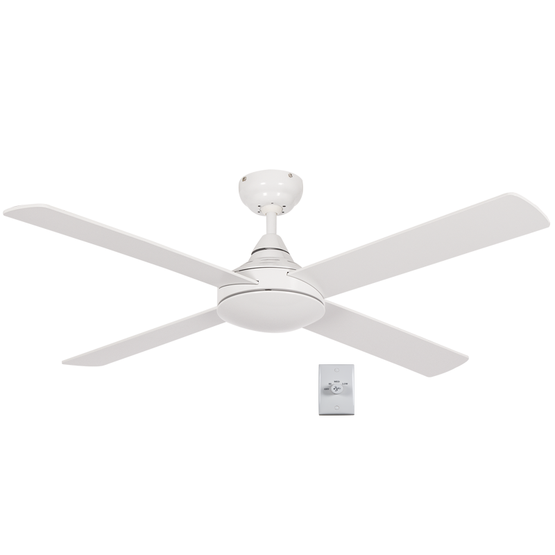 4-Blade White Ceiling Fan