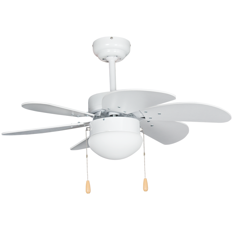 6 Blade White Ceiling Fan