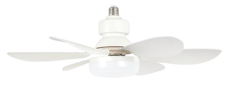 Mini E27 Ceiling Fan with Light and Remote Control