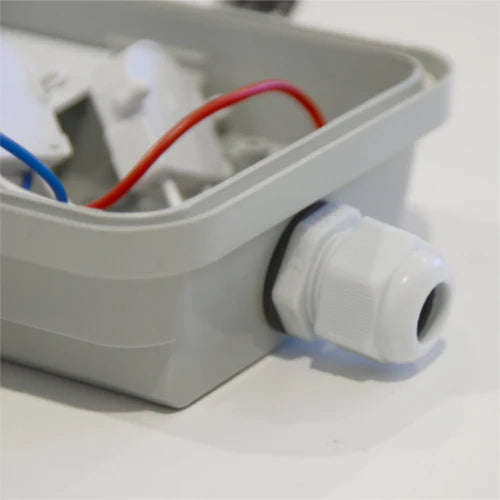 Grey Vapourproof LED Fitting - Impact Resistant & Moisture Resistant