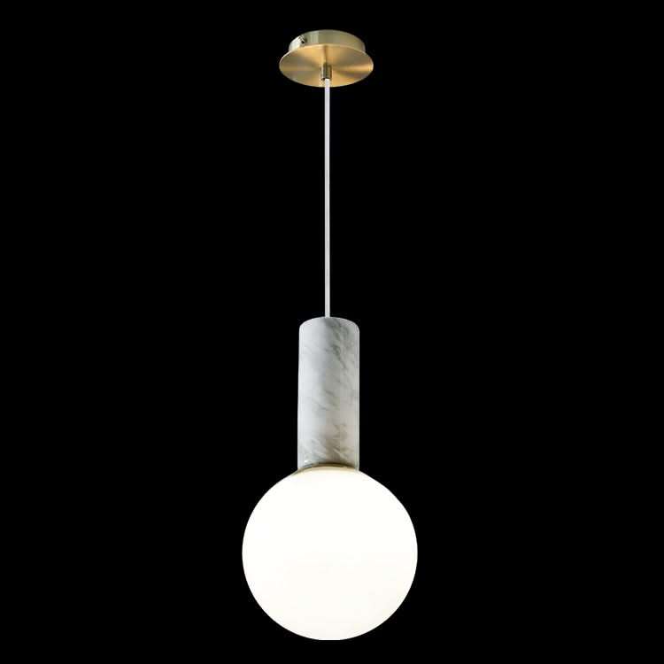 Otto White Marble Pendant Light
