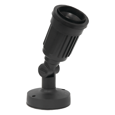 Black Garden Spot Light - IP54 Swivel Arm