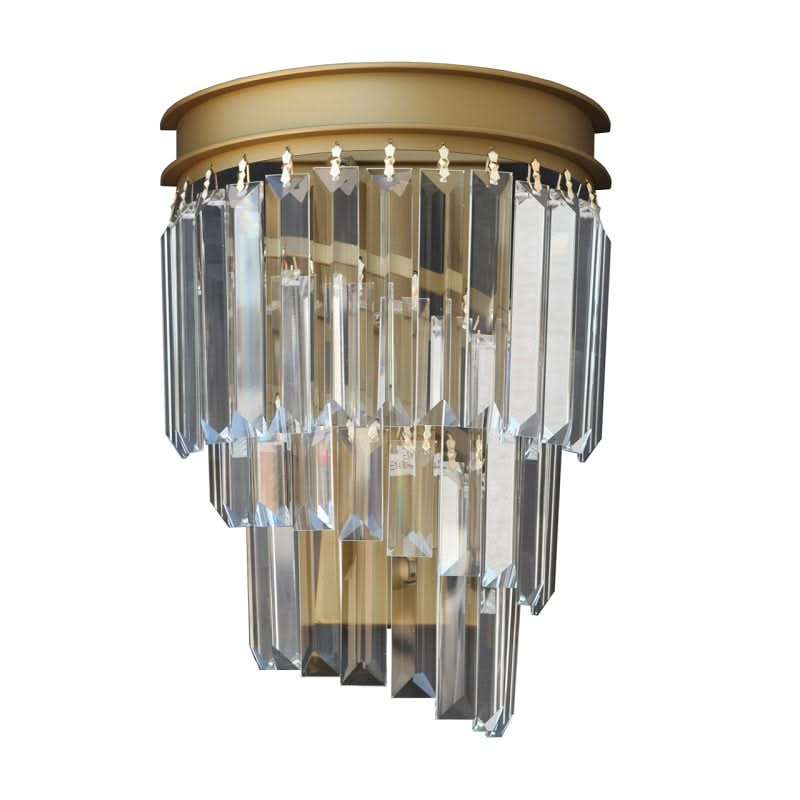 Greta Satin Gold Crystal Wall Light