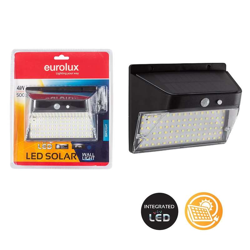 4 Watt Solar Wall Light