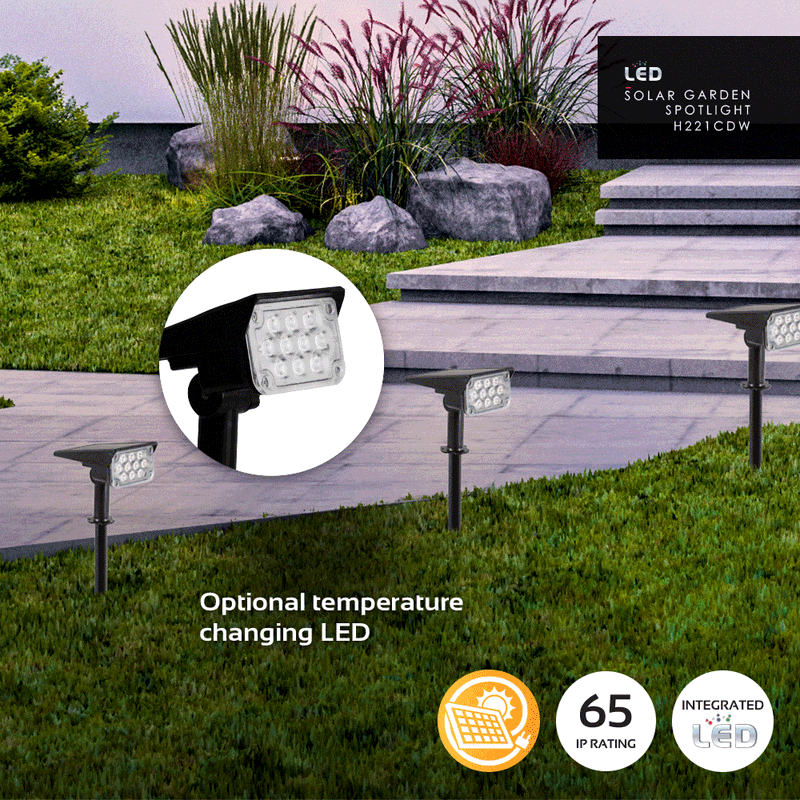 Solar Garden Spotlight - CCT Adjustable
