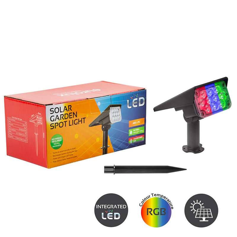 Solar Garden Spotlight - RGB