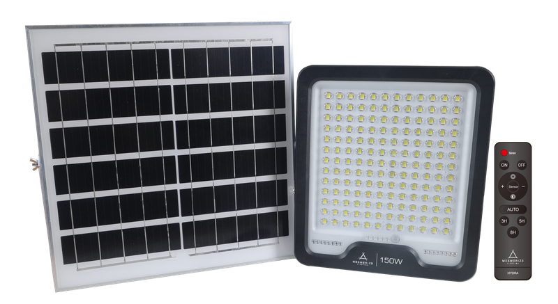 Hydra 150W LED Solar Motion-sensor Floodlight