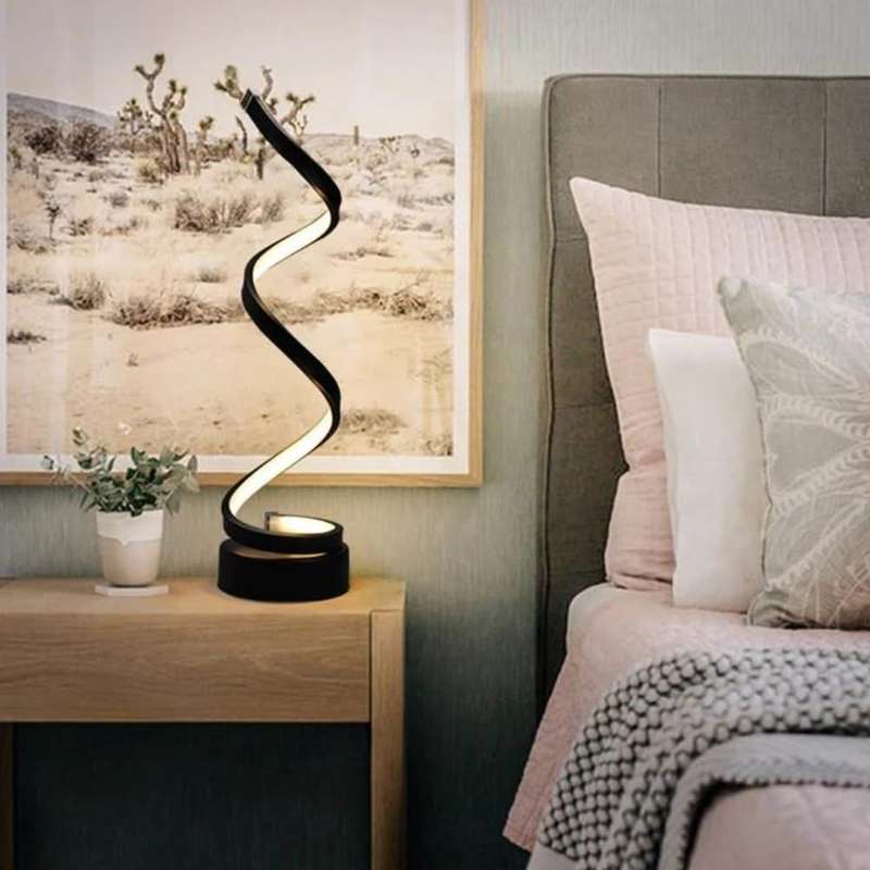 Dizzy LED Spiral Table Lamp