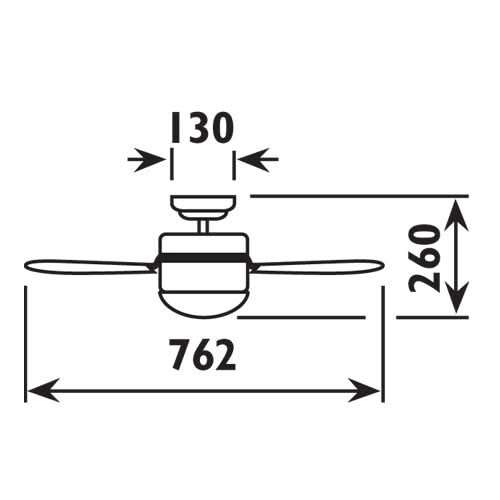 Mikro Satin Silver Ceiling Fan