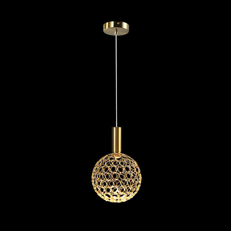 LED Small Round Metal Ring Pendant