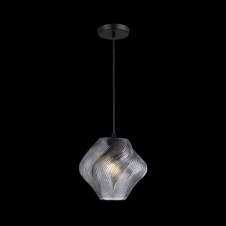 Small Smoke Gelato Glass Pendant Light