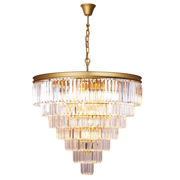 Sand Gold 7 Tier Crystal Chandelier