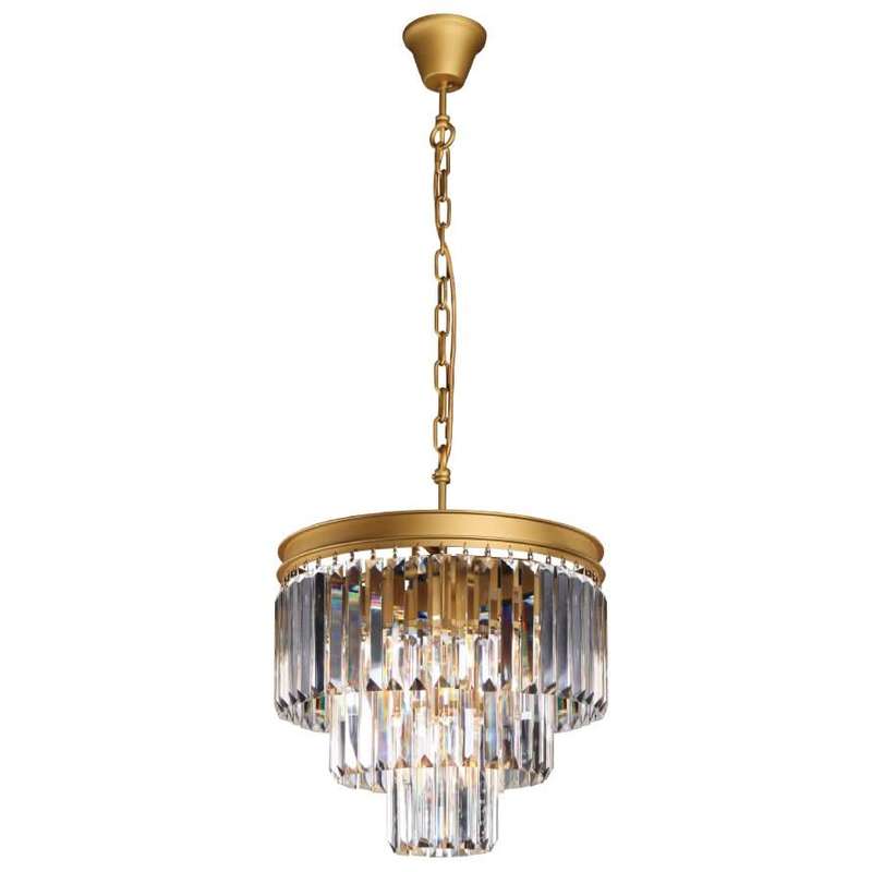 Sand Gold 3 Tier Crystal Chandelier