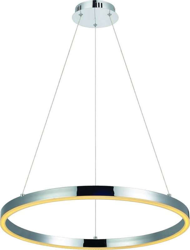 Chrome Hoop LED Pendant