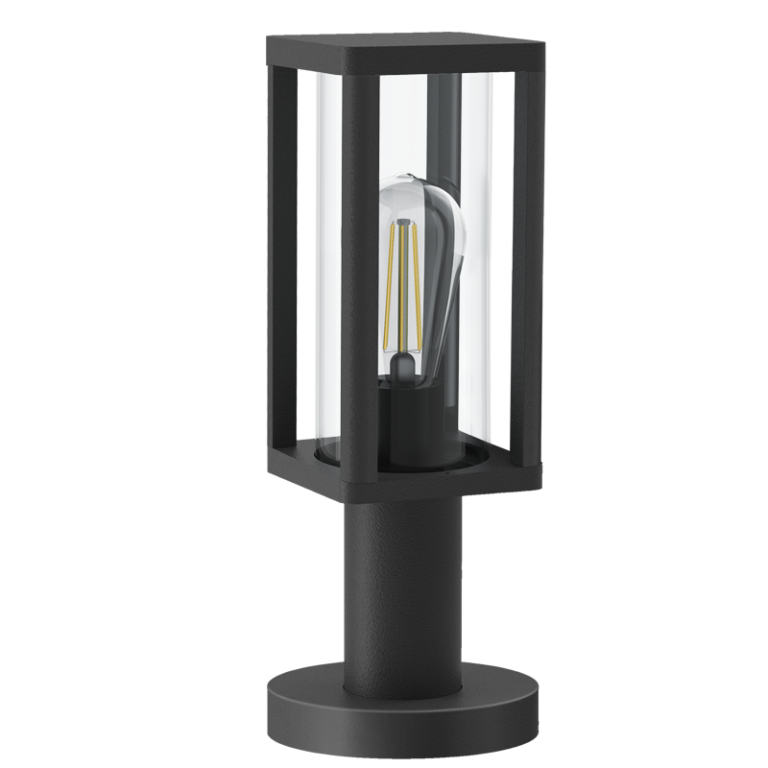 Rayne Black Pillar Top Light