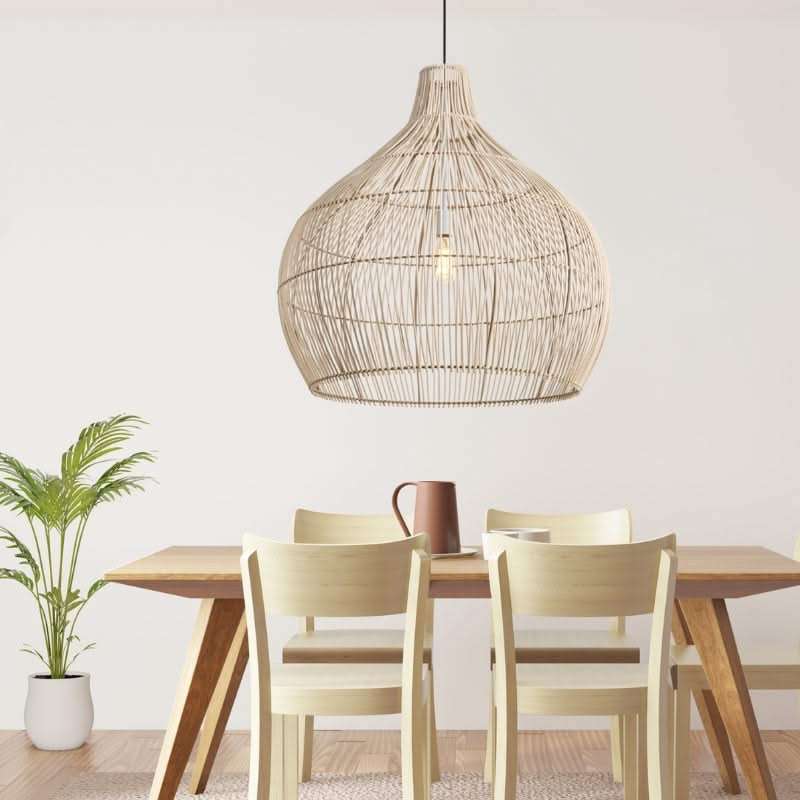 Large Bamboo Dome Pendant