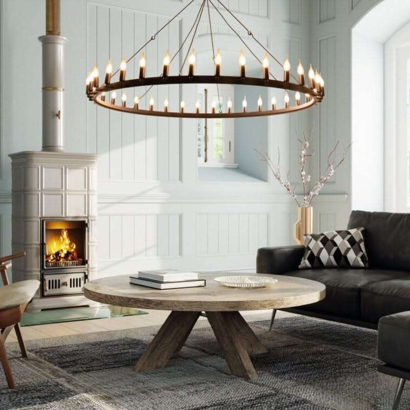 Ranch Single Tier Chandelier