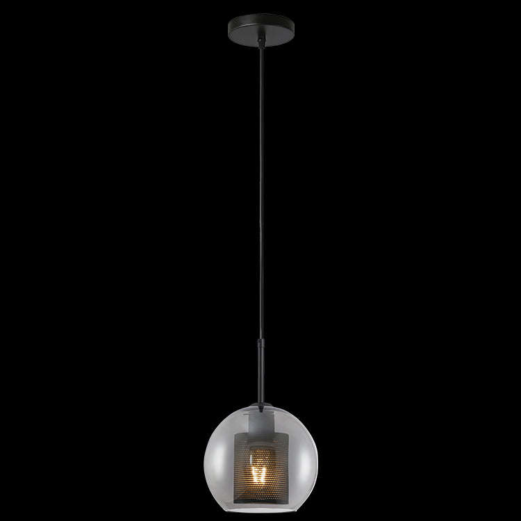 New York Smoke Glass Pendant Light