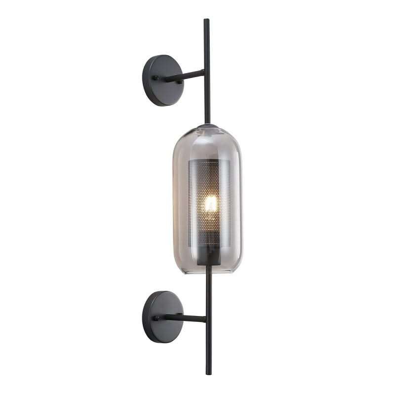 Black New York Tall Wall Light
